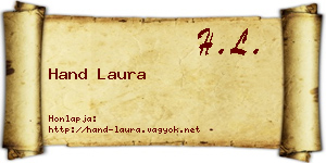 Hand Laura névjegykártya